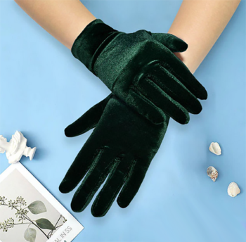 gants-courts-velours-vert