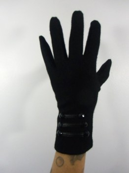 Gants hiver rétro en laine finition officier