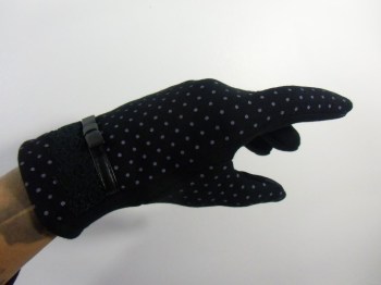 Gants rétro à pois écran tactile smartphones pin-up