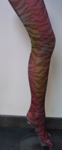Collants multicolores zébrés \