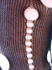 Collants fantaisies grunge troués "Punky legs"