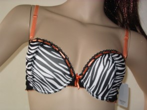 Soutien-gorge zébré noir et blanc "Zebra Princess"