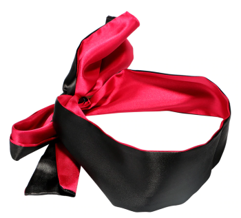 lien-yeux-poignets-satin-rouge-noir