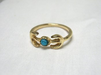 Lot de 6 bagues et phalanges lunes flèches turquoises