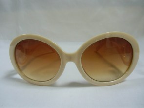 Lunettes rétro beige "Pin-up wave"