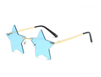 lunettes-de-soleil-forme-etoiles-bleues-branches-dorees