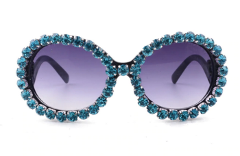 lunettes-de-soleil-oversize-noires-strass-turquoises