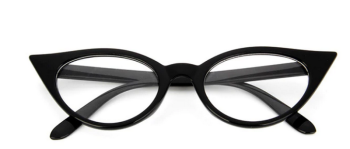 lunettes-papillon-pointues-verres-transparents-monture-noire-2