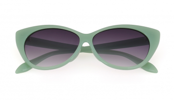 Lunettes papillon vert menthe verres fumés pinup rétro