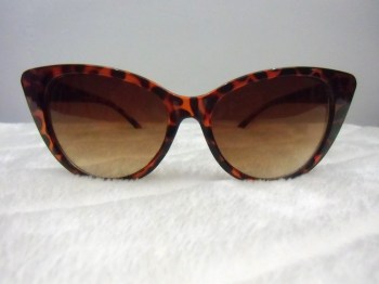 Lunettes de soleil papillon léopard verres marrons