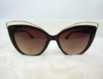 Lunettes de soleil rétro pin-up marron