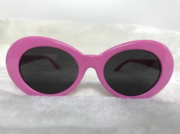 Lunettes de soleil rétro années 60 ovales roses