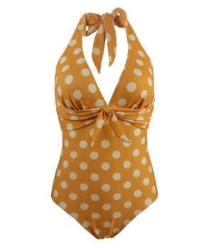 maillot-de-bain-1-piece-retro-pinup-jaune-orange-pois-5