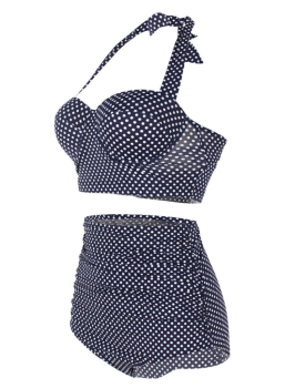 maillot-de-bain-bikini-2pieces-retro-pinup-bleu-marine-pois-blancs-2