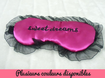 Masque de sommeil satiné Sweet dreams repos voyage