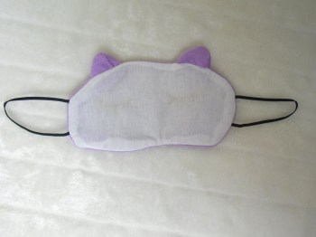 Masque de sommeil chat rose peluche repos voyage