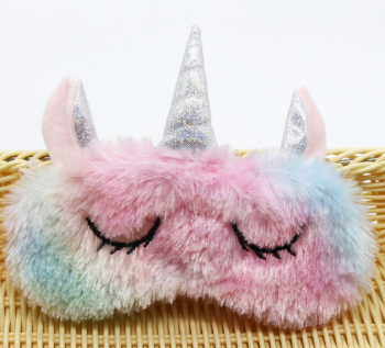 masque-nuit-sommeil-peluche-licorne-arc-en-ciel-2