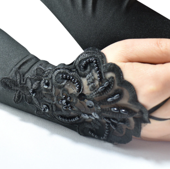 mitaines-noires-longues-satinees-perles-sequin-4