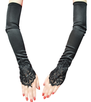 mitaines-noires-longues-satinees-perles-sequin