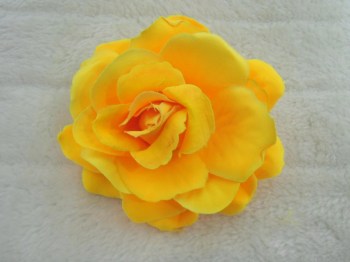 Pince clip à cheveux broche rose jaune coiffure rétro