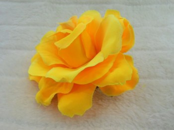 Pince clip à cheveux broche rose jaune coiffure rétro