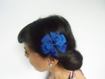 Pince clip à cheveux noeud tissu coloré "Lil sweet bow"