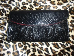 Pochette imitation python \