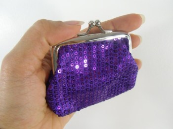 Porte-monnaie original pin-up rétro sequin