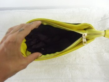 Sac à main pin-up original simili cuir citron