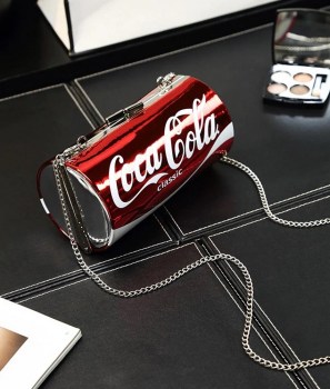 Sac à main minaudière rouge canette cola soda