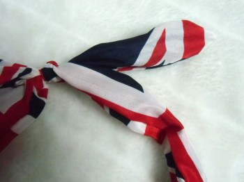 Serre-tête original fin et rigide tissu drapeau anglais