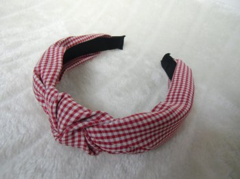 Serre-tête turban rétro original coiffure pin-up vichy