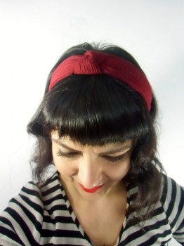 Serre-tête turban rétro original coiffure pin-up