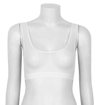 Soutien-gorge brassière mesh transparent blanc