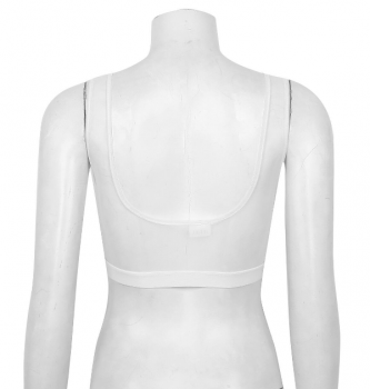 Soutien-gorge brassière mesh transparent blanc