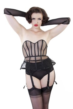 Soutien-gorge bustier cage transparent Bettie Page