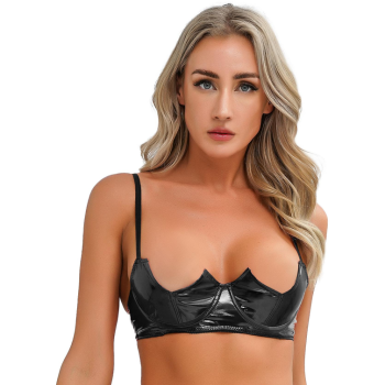 soutien-gorge-similicuir-wetlook-noir-tetons-apparents