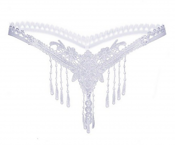 String burlesque coquin dentelle à perles