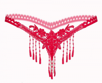 String burlesque coquin dentelle à perles