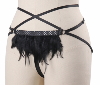 string-harnais-noir-plumes-pois-l0036-3