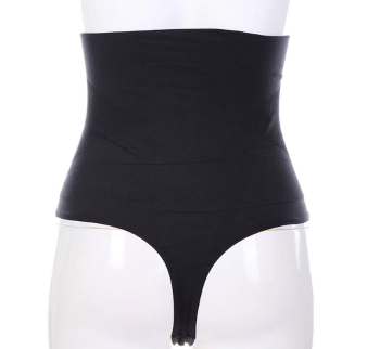 String noir taille haute gainant motif losanges