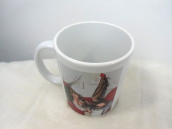 Mug tasse en porcelaine blanche boudoir téléphone