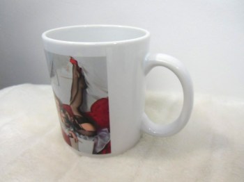 Mug tasse en porcelaine blanche boudoir téléphone