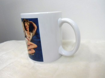 Mug tasse en porcelaine blanche Lettre d'amour