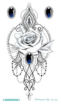 Tatouages temporaires originaux lotus estampes