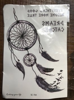 Tatouages temporaires originaux dreamcatcher attrape-rêves