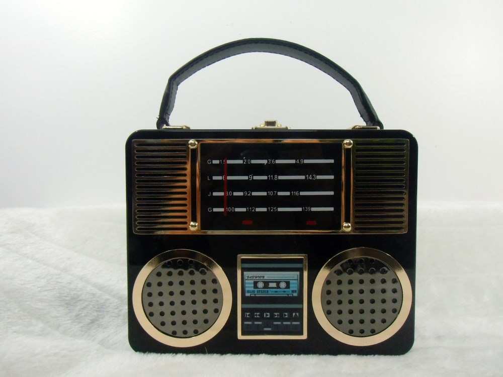 Sac à main radio vintage acrylique original